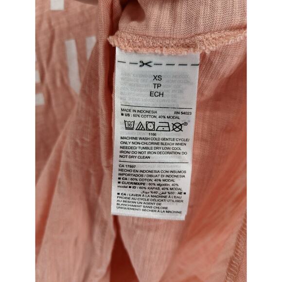 Old Navy The Easy Tee XS Orange Womens Sunny Side Up‎ Short Sleeve Summer TShirt - Picture 5 of 8